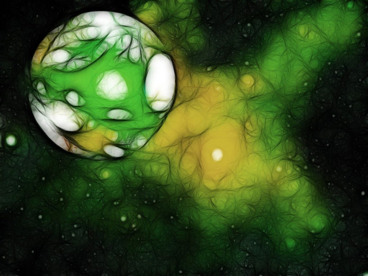 Зелёная Галактика рисунок